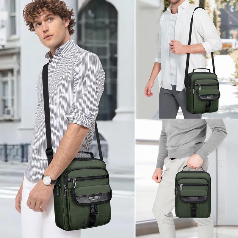 WITZMAN Crossbody Bags for Men Travel Shoulder Bag Lightweight Man Purse Small Casual Messenger Bag for Work Traveling - Image 2
